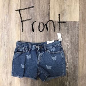 Jean Shorts with butterflies - girls